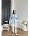 Fuş - Ferilan Fermuarlı Gömlek - Bebe Mavi