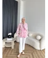 Fuş - Ferilan Fermuarlı Gömlek - Pembe
