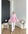Fuş - Ferilan Fermuarlı Gömlek - Pembe