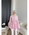 Fuş - Ferilan Fermuarlı Gömlek - Pembe