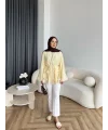 Fuş - Ferilan Fermuarlı Gömlek - Sarı