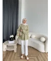 Fuş - Ferilan Fermuarlı Gömlek - Yeşil