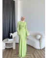 Sue Tasarım Elbise - Yağ Yeşili