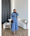 Tb - Galler Ön Bağlamalı Kot Etekli Takım