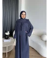 Bel - Zyra Omuz Şallı Yırtmaçlı Takım - Lacivert
