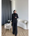 Bel - Elman Taş Detaylı Takım - Siyah