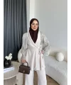 Ng - Lilsan Asimetrik Pantolon Takım - Bej