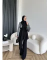 Ng - Lilsan Asimetrik Pantolon Takım - Siyah
