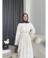 Hen - Endara Şifon Elbise - Ekru