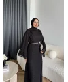 Tb - İndirimli Dantel Elbise - Siyah