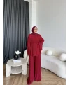 Duan Şifon Takım - Bordo