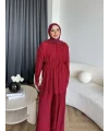 Duan Şifon Takım - Bordo