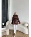 Hen - Welpan Momli Gömlek - Acı Kahve
