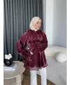 Hen - Welpan Momli Gömlek - Bordo
