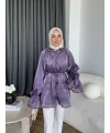 Hen - Welpan Momli Gömlek - Lila