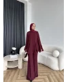 Hew - Eldar Şifon Takım - Bordo