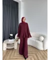 Hew - Eldar Şifon Takım - Bordo