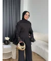 Hew - Eldar Şifon Takım - Siyah
