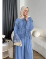 Ng - Julen Dantel Detay Takım - Mavi