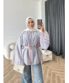 Act - Pastel Işıltı Bluz - Mavi