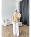Act - Pastel Işıltı Bluz - Sarı