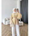 Act - Pastel Işıltı Bluz - Sarı