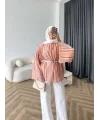 Act - Pastel Işıltı Bluz - Turuncu