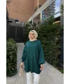 Balon Kol Triko Kazak - Yeşil
