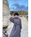 Cesla Fitilli Triko Elbise - Gri