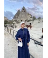Cesla Fitilli Triko Elbise - Lacivert