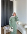 Dora Triko Elbise - Mint