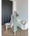 Dora Triko Elbise - Mint