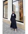 Düğmeli Anvelop Elbise - Lacivert