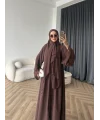 Duq - Doha Şal Hediye Abaya - Acı Kahve