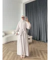 Duq - Doha Şal Hediye Abaya - Bej