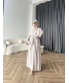 Duq - Doha Şal Hediye Abaya - Bej