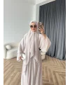 Duq - Doha Şal Hediye Abaya - Bej