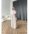 Duq - Doha Şal Hediye Abaya - Bej