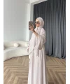 Duq - Doha Şal Hediye Abaya - Bej
