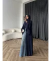 Duq - Doha Şal Hediye Abaya - Lacivert