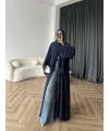 Duq - Doha Şal Hediye Abaya - Lacivert