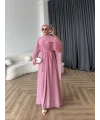 Duq - Doha Şal Hediye Abaya - Pembe