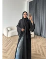 Duq - Doha Şal Hediye Abaya - Siyah