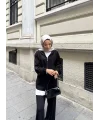 Efran Fermuarlı Takım - Siyah