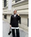 Efran Fermuarlı Takım - Siyah