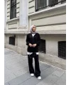Efran Fermuarlı Takım - Siyah