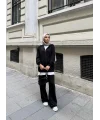 Efran Fermuarlı Takım - Siyah