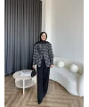 Esla Kareli Gömlek - Siyah