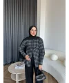 Esla Kareli Gömlek - Siyah