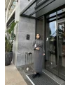Fermuar Detaylı Triko Elbise - Gri